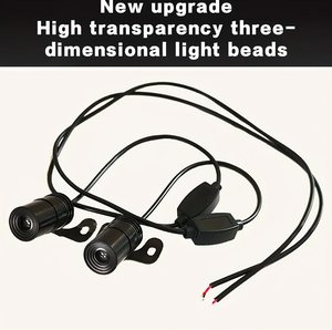 2 Đèn chiếu LED hình cánh thiên thần cho xe máy, độ chế xe điện, trang trí chào mừng, đèn laser chống va chạm - Product Image 5