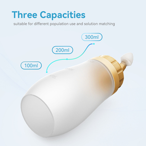 Lave-nez en silicone personnalisé en usine, irrigateur nasal manuel, nettoyeur nasal 300 ml, bouteille de lavage nasal pour la maison et les voyages - Product Image 2