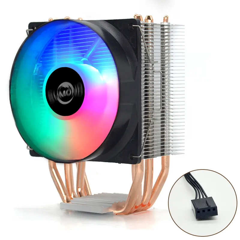 4 Heat Pipes 90mm PWM 4Pin PC Quiet CPU Cooler for Intel LGA 2011 1150 1151 1155 X79 X99 AMD AM4 AM3