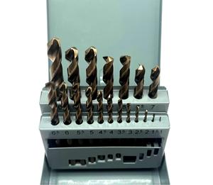 2025 19 piezas Cobalto 21 piezas, brocas de metal M35 Juego de brocas de madera de acero de vástago redondo duradero - Product Image 6