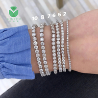 Bijoux en diamant de laboratoire Betterstar IGI, design classique, haute qualité - Bracelet tennis en diamant de laboratoire VVS pour femmes