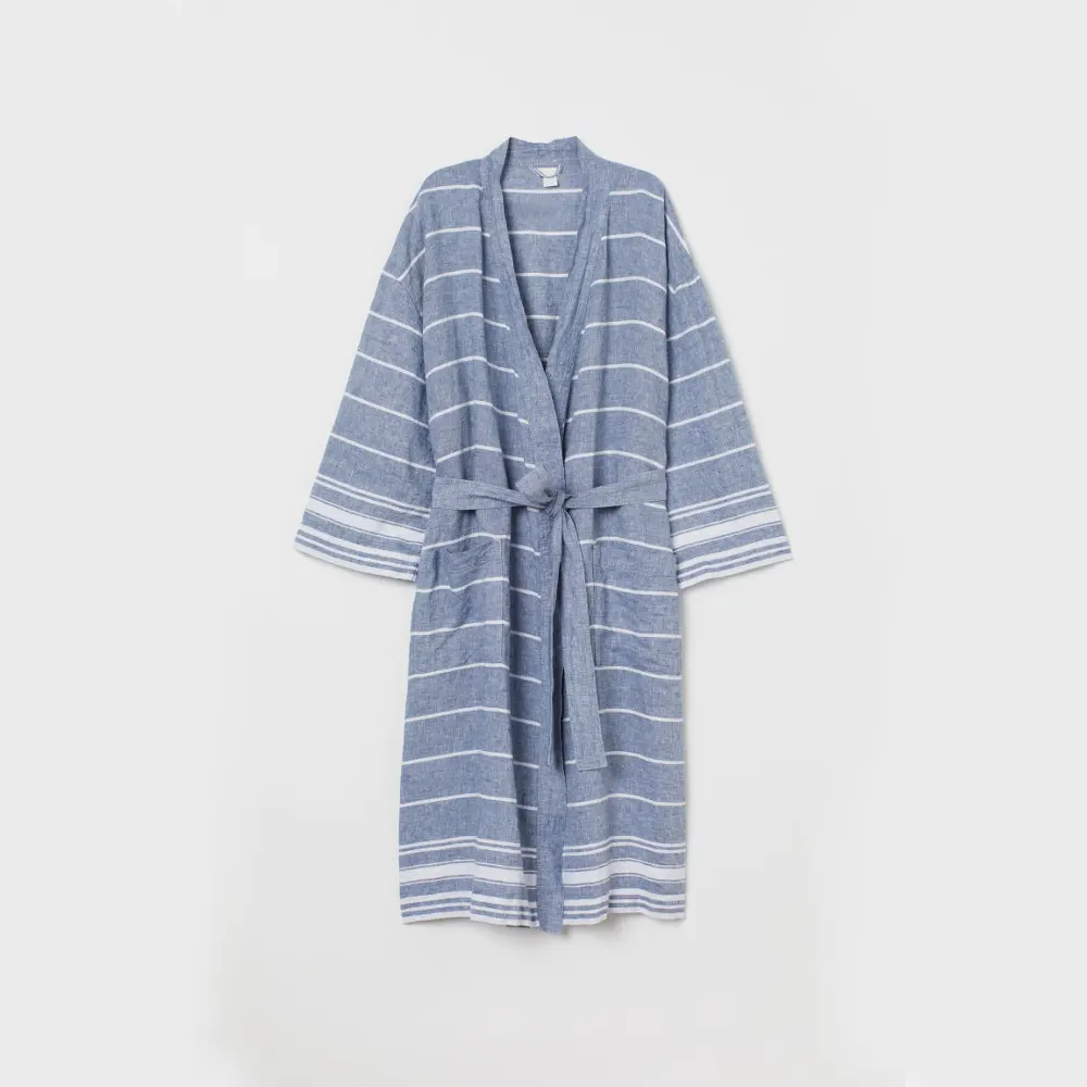 Pyjama Kimono en coton biologique, peignoir en coton bio, vêtements de nuit décontractés