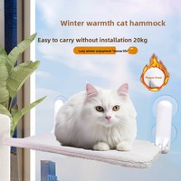 Hamac pour chat classique rectangulaire solide avec ventouse pour fenêtre, pliable, pour toutes les saisons