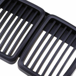 Rejilla de Parachoques Delantero para BMW E30, Negro Mate, Plástico ABS, Modelos 82-94, Pieza Automotriz - Product Image 1