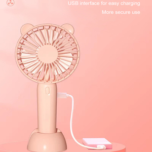 Hot bán mùa hè tiếng ồn thấp ba tốc độ điều chỉnh tốc độ gió ngoài trời cầm tay làm mát mini có thể sạc lại quạt di động với cơ sở - Product Image 1