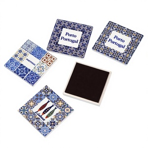 Azulejo Portugués Personalizable con Impresión UV, Cuadrado de 5.5cm, 0.6cm de Grosor, Impermeable, Venta al por Mayor de Fábrica, para Bodas, Lisboa, Porto - Product Image 1