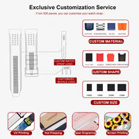Bracelet de montre connectée sport tendance personnalisé en silicone souple pour Apple Watch Series – Idéal pour Noël
