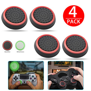 4 Pezzi Copri-Stick Analogici in Silicone per Xbox 360 <span class=keywords><strong>One</strong></span> <span class=keywords><strong>Playstation</strong></span> 4 per PS4/PS3 Pro Slim Gamepad Custodie per Joystick - Product Image 1