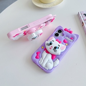 Có Thể Điều Chỉnh Đứng Dễ Thương 3D Hidden Phim Hoạt Hình Mary Mèo Silicone Chống Sốc Trường Hợp Mềm Điện Thoại Di Động Bìa Cho Iphone 16 Pro Max - Product Image 2