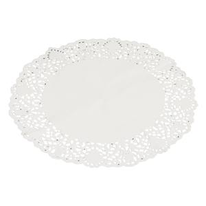 SET DI 5 TAPPETINI PER TORTA EASY BAKE IN CARTA BIANCA, DIAMETRALMENTE CIRCULARI 28CM - Product Image 1