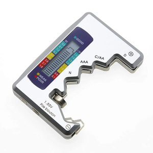เครื่องทดสอบแบตเตอรี่ดิจิตอล 1 ชิ้น สำหรับแบตเตอรี่ C D N AA AAA 9V 1.5V ตรวจสอบความจุแบตเตอรี่แบบปุ่ม พร้อมหน้าจอ LCD แสดงผล แสดงค่าความจุ ใช้สำหรับวินิจฉัย - Product Image 2