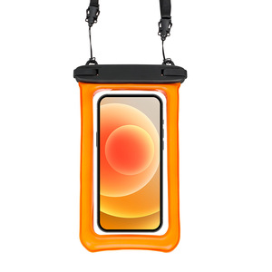กระเป๋าใสกันน้ำสำหรับโทรศัพท์มือถือแบบใส ใช้งานกลางแจ้งได้ ผลิตจาก PVC  หน้าจอสัมผัสได้ ใช้ได้กับ iPhone Huawei สำหรับว่ายน้ำและล่องแก่ง - Product Image 4