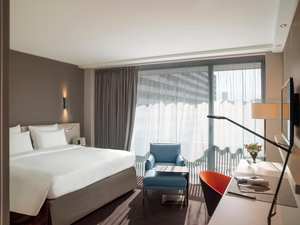 Soluciones Integrales de Mobiliario para Hoteles de 4 Estrellas, Juego de Muebles a Medida para Dormitorio <span class=keywords><strong>y</strong></span> Sala de Estar de Hotel, Cuero Genuino - Product Image 1