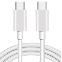 Cable de Carga Rápida Tipo C Macho a Macho de 100W 60W 1m