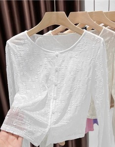 <span class=keywords><strong>Top</strong></span> <span class=keywords><strong>Bolero</strong></span> in maglia da sole in pizzo - Product Image 2