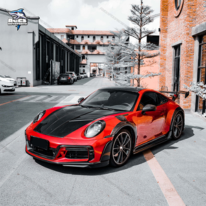 Kit de carrocería de fibra de carbono seco estilo T para Porsche 911 992 Carrera TKT GT Street R parachoques trasero delantero guardabarros Spoiler Wing Body Kit - Product Image 4