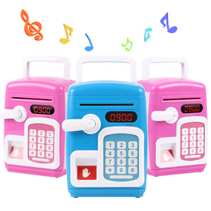 Tirelire amusante pour enfants avec capteur d'empreintes digitales et mot de passe, jouet distributeur de billets ATM - Product Image 1