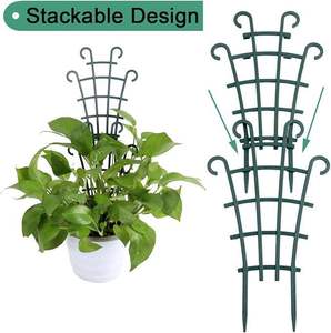 Support multifonctionnel en plastique transfrontalier pour plantes grimpantes Tige de support pour pots de fleurs et de plantes pour le potager Étagère à fleurs - Product Image 5