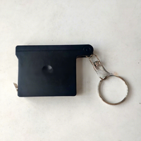 Cadeaux promotionnels d'entreprise : Porte-clés mètre ruban en plastique de 1,5 m, design en forme de panneau de cinéma, mini ruban à mesurer personnalisé