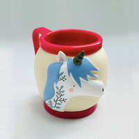 Tasse à crème glacée et gobelet à eau personnalisés avec modèle de visage d'animal 3D, nouveauté promotionnelle pour les enfants, cadeaux de fête et d'anniversaire