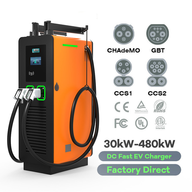 OCPP Fast DC EV Charger 30kW 60kW 120kW 150kW 220kW Commercial Off-grid DC Fast Charging Station