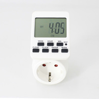 Mini Enchufe Temporizador Electrónico Digital, 20 Programaciones de Encendido/Apagado, Interruptor Temporizador con Cuenta Regresiva, Ahorro de Energía