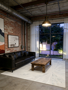 Alfombra Tejida Wilton con Base de Yute, Diseño Abstracto Hecho a Máquina, Alfombra para Sala de Estar - Product Image 4