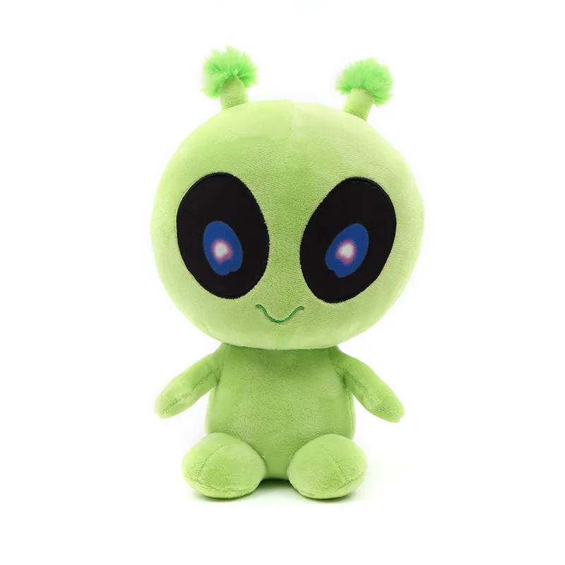 China Factory Custom Design Funny Stuffed Plush Green Alien Doll Toys