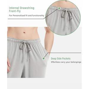 Premium <b>Mens</b> Clothing Manufacturer Vietnam <b>Men's</b> <b>Pajama</b> Pants Joggers Viscose Bamboo Knit Lightweight Lounge Sleep Pants - Product Image 4