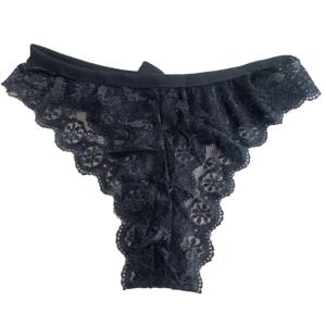 กางเกงชั้นในผู้หญิงแบบไร้ตะเข็บ ผ้าฝ้ายนุ่ม ถักลายโบว์น่ารัก แต่งลูกไม้เซ็กซี่ แบบจีสตริง - Product Image 3