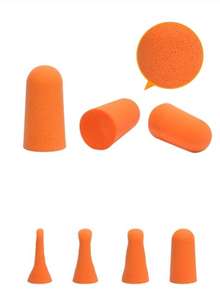 سدادات أذن PU على شكل رصاصة للحد من الضوضاء والارتداد البطئ ميزة عدم وجود خط حماية السمع المنتج - Product Image 6