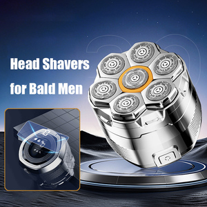 7D Electric <b>Head</b> <b>Razor</b> for Bald Men Waterproof Wet Dry Hair Trimmer Shaving Machine Rechargeable <b>Head</b> Shaver LED Display - Product Image 1