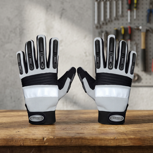 Leather Split Finger Safety <b>Gloves</b> Thermal Eco-Friendly Breathable Wrist-Length for Mechanic Industrial Outdoor Four Seasons Use - Product Image 6
