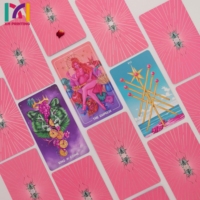 Impression de cartes de tarot et d'oracle personnalisées OEM ODM, bords dorés et argentés, holographiques, gaufrées, avec guide et boîte magnétique, faible MOQ