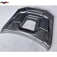 Capot avant transparent en fibre de carbone sèche 3K véritable pour BMW Série 5 G30 G38 F90 M5 2018+ avec panneau en verre clair