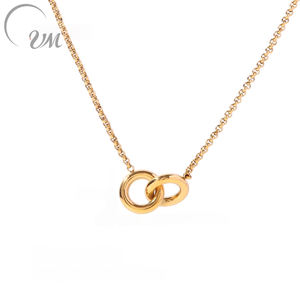 Collier pendentif nœud papillon en argent sterling 925 plaqué or classique avec zircon, style bohème, pour mariage, par UM JEWELRY - Product Image 1