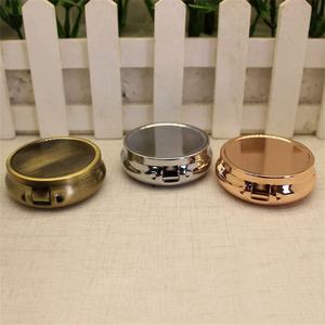 50Mm Ronde Gouden Zilveren Metalen Pillendoos Draagbare 3 Roosters Wekelijkse Pil Case Organizer Rvs Mini Metalen Pillendoos - Product Image 2