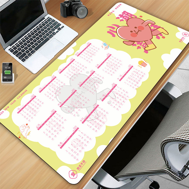 Sanxing Rubber Mouse Pad 800x400mm Cartoon Calendar Gaming Desk Mat