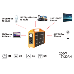 Hot bán 200 Wát <span class=keywords><strong>mini</strong></span> xách tay Máy phát điện pin với 240wh panel năng lượng mặt trời điện thoại di động nhảy khởi động Đèn pin giá thấp - Product Image 5