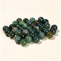 Perles rondes en pierre naturelle semi-percées Boxi en gros, diverses couleurs, perles en vrac pour la fabrication de bijoux, colliers et bracelets