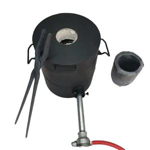 Four de fusion à gaz pour étain, argent, cuivre, aluminium avec récipient en graphite de haute pureté - Product Image 1
