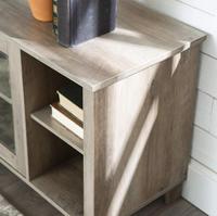 Meuble TV en bois massif rétro plancher américain lumière de luxe Carton meuble TV Antique meuble de salon fourni gris moderne