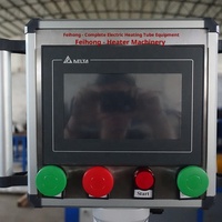 Máquina automática de bobinado de aleta de refrigeración eléctrica de doble hoja con control CNC para calentador de elementos de calefacción de tubo