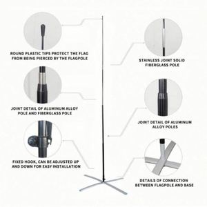 Custom Design Feather <b>Flag</b> Print Beach <b>Flags</b> Pole Barber Foldable Banner - Product Image 5