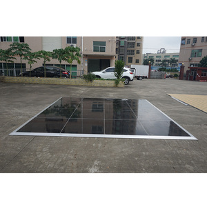 Interlocking plywood flooring <b>portable</b> high gloss dance floor for banquet - Product Image 4
