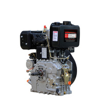 Motor Diésel Monocilíndrico de 16 HP con Arranque Eléctrico 198FAE, Refrigerado por Aire, con Cilindrada de 9L, Nuevo, para Maquinaria Pequeña