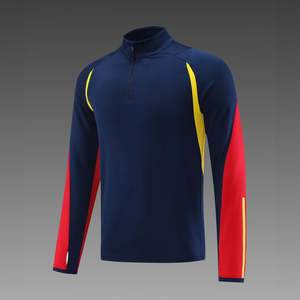 热卖足球夹克和裤子最新俱乐部男子长袖训练足球服透气足球运动服 - Product Image 3