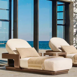 In piscina mobili impermeabili spiaggia lato sdraio sedie a sdraio In lega di alluminio - Product Image 1