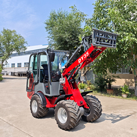 Mini Caricatore a Ruote Taian Farm con Capacità di Carico Nominale di 850kg, Modello DY35 dal Design Compatto, Caricatore Frontale in Vendita