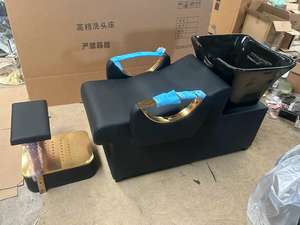 Estilo moderno, medio reclinable, tailandés, champú al ras, silla, punzón, cama, lavabo <span class=keywords><strong>para</strong></span> salón de belleza, nuevo producto <span class=keywords><strong>para</strong></span> barbería, Spa - Product Image 3